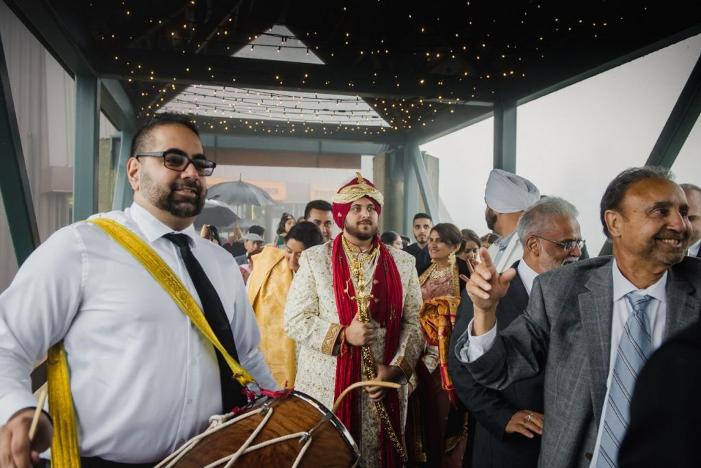 Indian Groom arrives to his traditional Sikh Grouse Mountain Wedding
