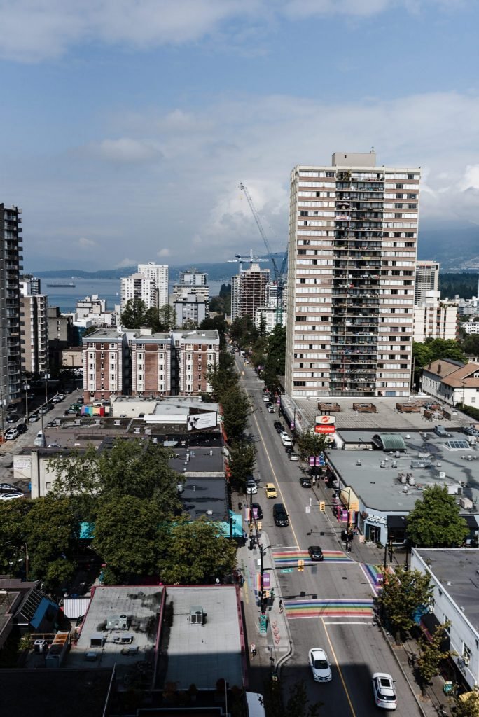 Downtown Davie Street Vancouver BC