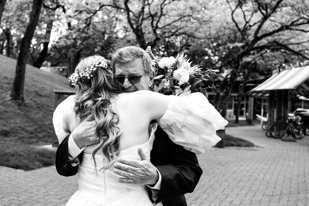 Lesbian wedding Granville ISland